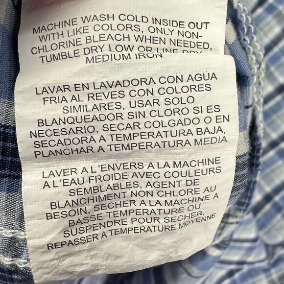 Wrangler 20X Competition Shirt Mens XL Plaid Pearl Snap Flip Cuff Western Rodeo - Picture 4 of 13